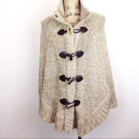 SOLD Michael Kors Toggle Button Cape Cardigan XS - Picture 3 of 8